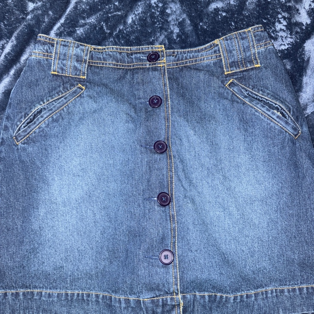 St. John's Bay Classic Blue button down Denim Skort